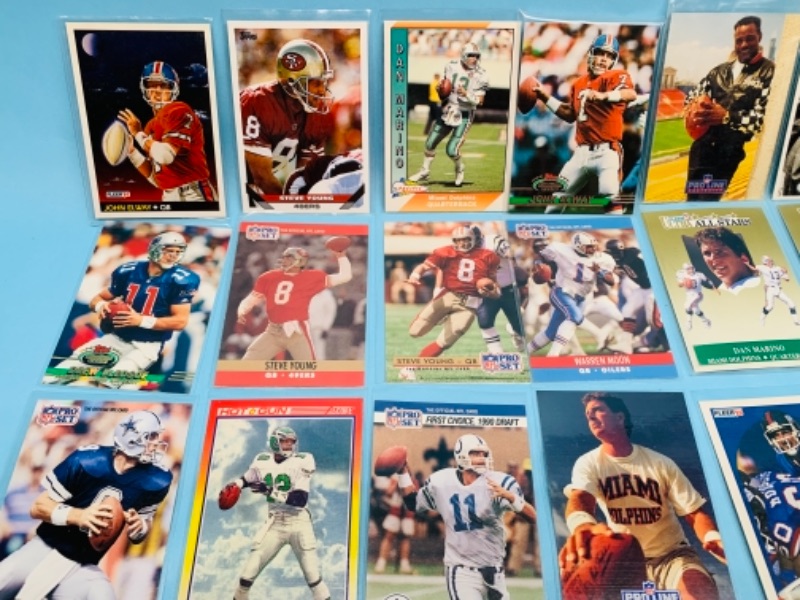 Photo 3 of 277956…45 nfl quarterback trading cards in plastic sleeves 