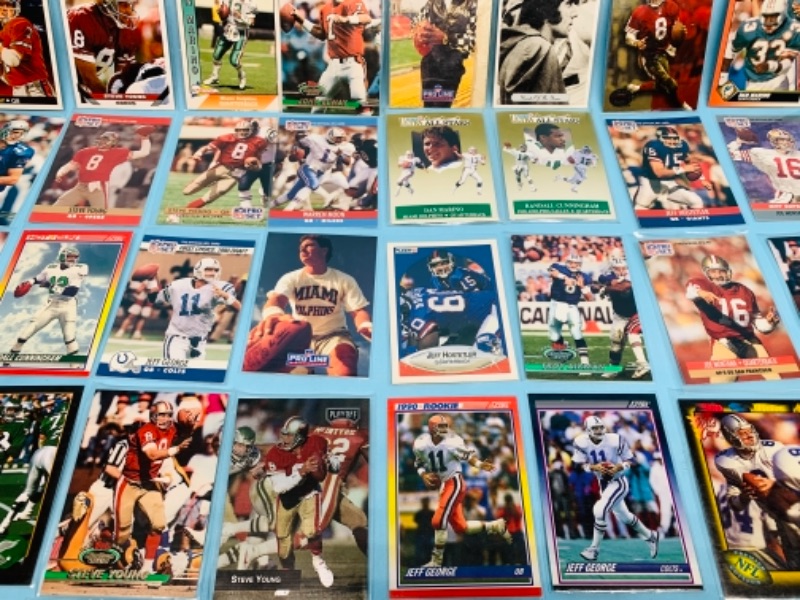 Photo 6 of 277956…45 nfl quarterback trading cards in plastic sleeves 