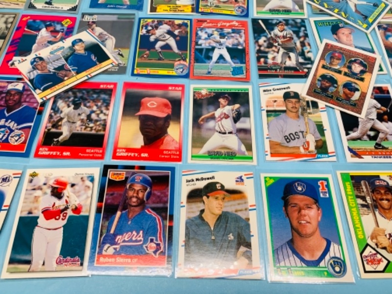 Photo 6 of 277957…75 mixed baseball trading cards in plastic sleeves 