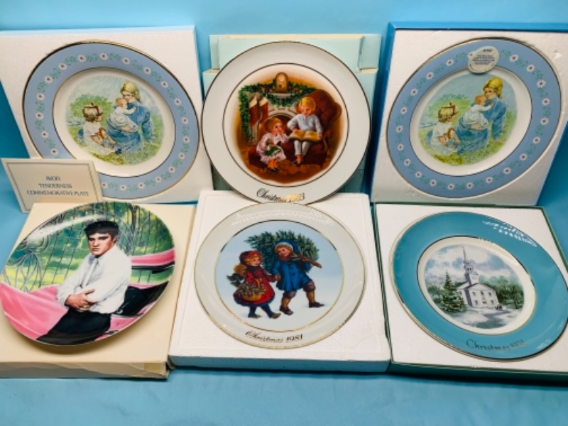 Photo 1 of 278030…6 collector plates in boxes 