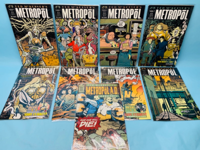 Photo 1 of 278057…9 metropol comics in plastic sleeves 