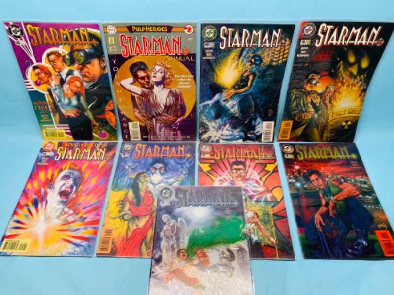 Photo 1 of 278062… nine Starman comics in plastic sleeves