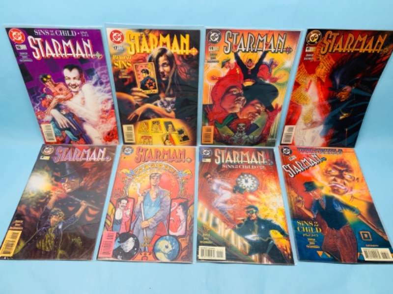 Photo 1 of 278063… eight Starman comics in plastic sleeves