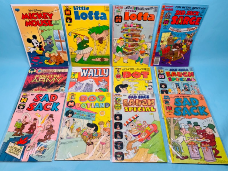 Photo 1 of 278068…12 vintage comics in plastic sleeves