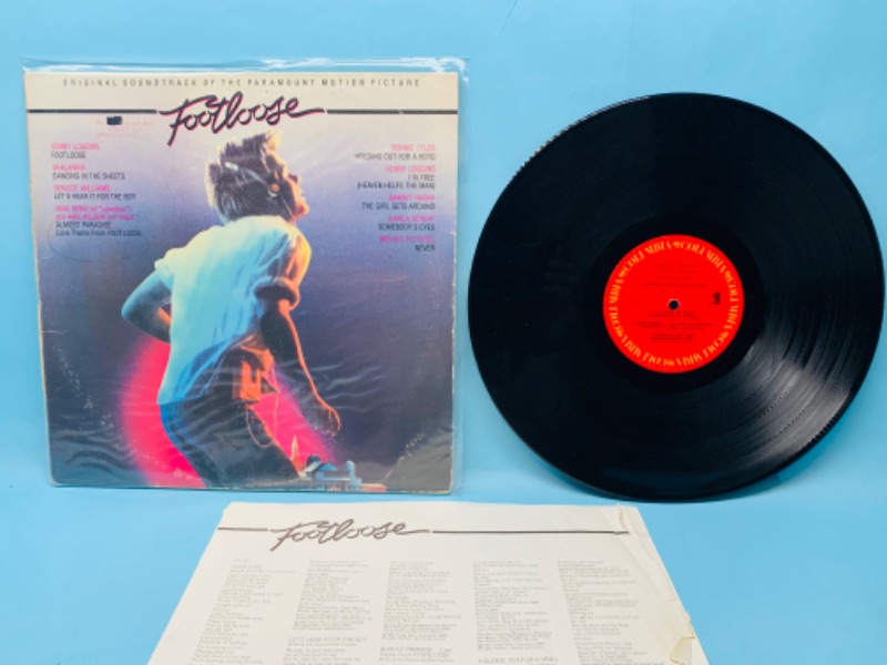 Photo 1 of 278085…vinyl footloose Soundtrack record in great condition for age in  plastic sleeve