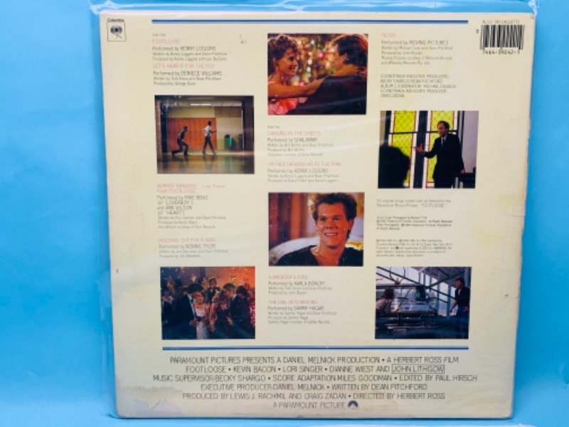 Photo 2 of 278085…vinyl footloose Soundtrack record in great condition for age in  plastic sleeve