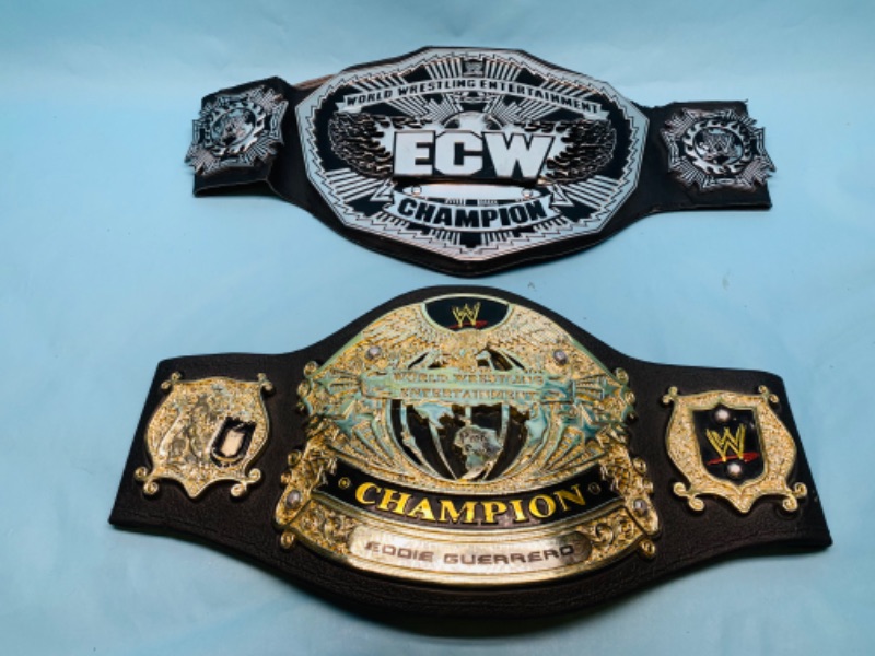 Photo 1 of 278095… 2 toy championship wrestling belts