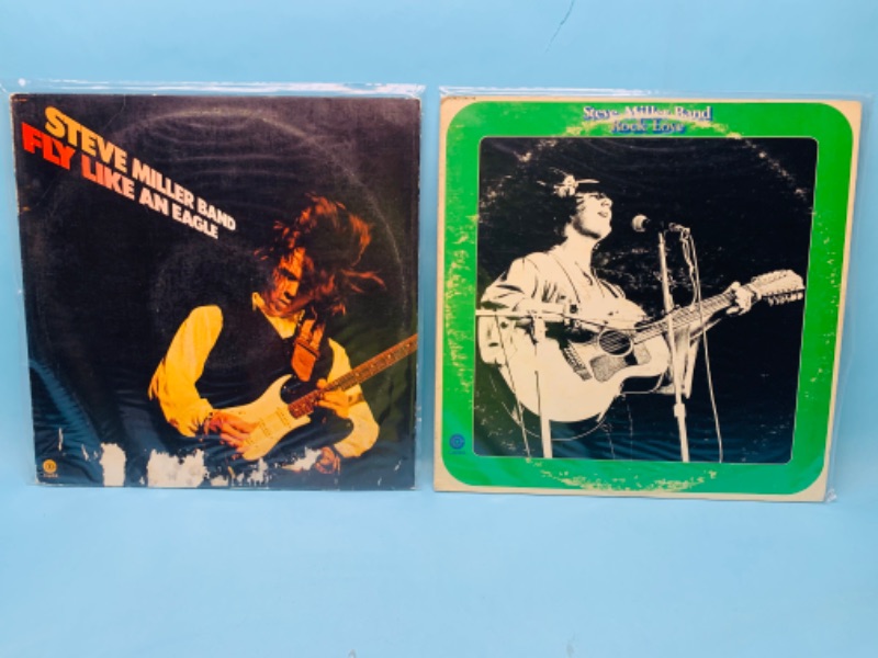 Photo 1 of 278109…2 Steve Miller band vinyl records in great condition for age in plastic sleeves 