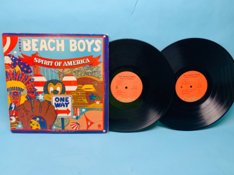 Photo 1 of 278128…beach boys vinyl record set in great condition for age in plastic sleeve 