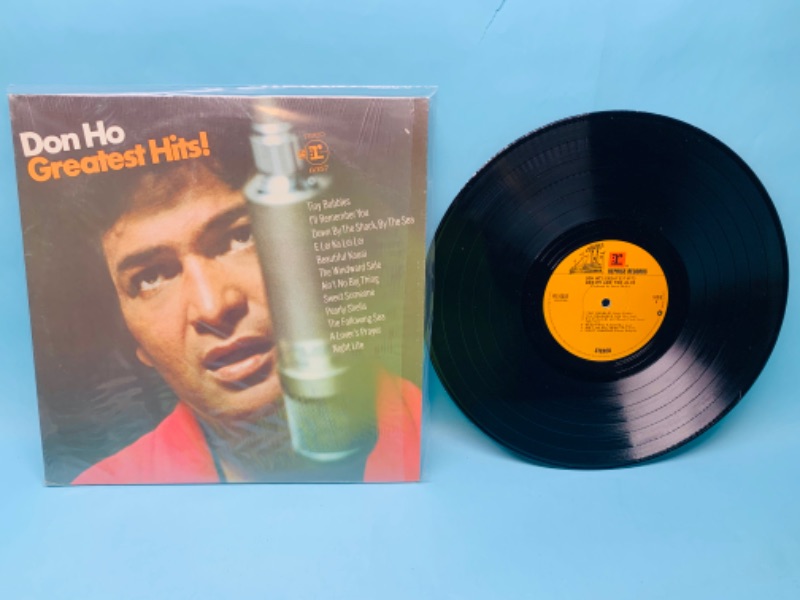 Photo 1 of 278129…vinyl Don Ho greatest hits record in great condition for age in plastic sleeve 