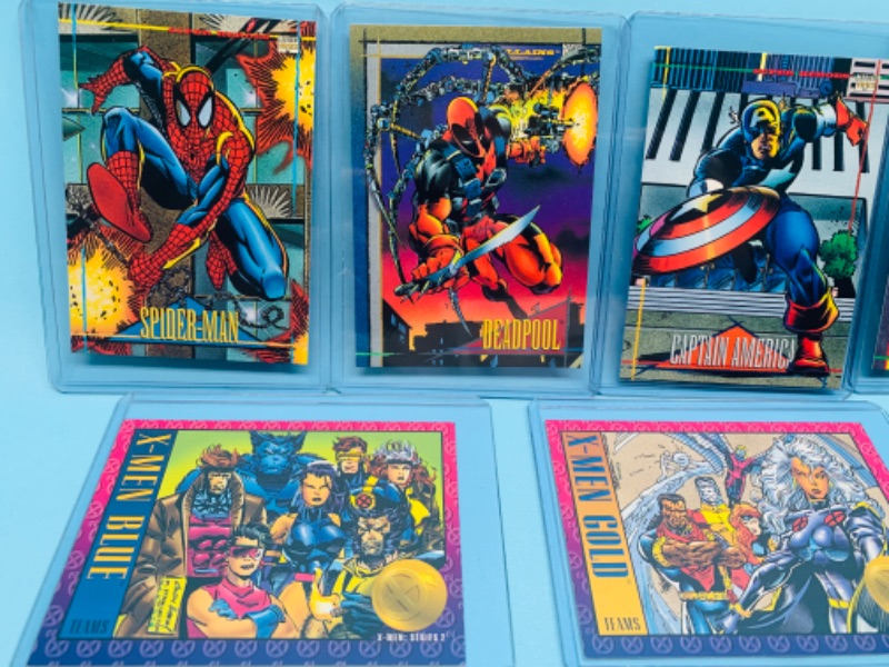 Photo 5 of 278133…13 vintage marvel trading cards in hard plastic sleeves 