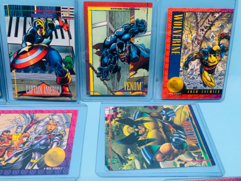 Photo 4 of 278133…13 vintage marvel trading cards in hard plastic sleeves 