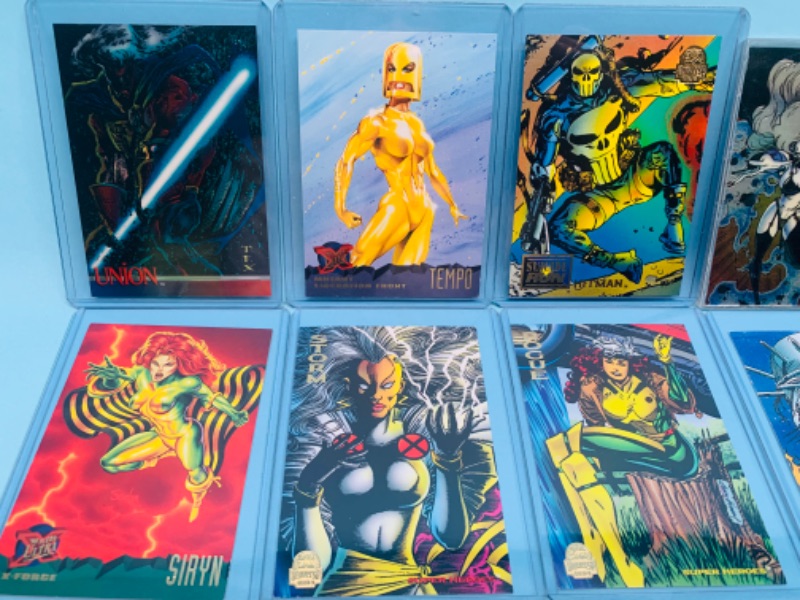 Photo 7 of 278134…25 older marvel, lady death, DC, and chromium comic trading cards in hard plastic sleeves 