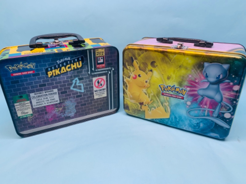 Photo 3 of 278138…2 empty Pokémon lunchbox/ storage tins - empty 