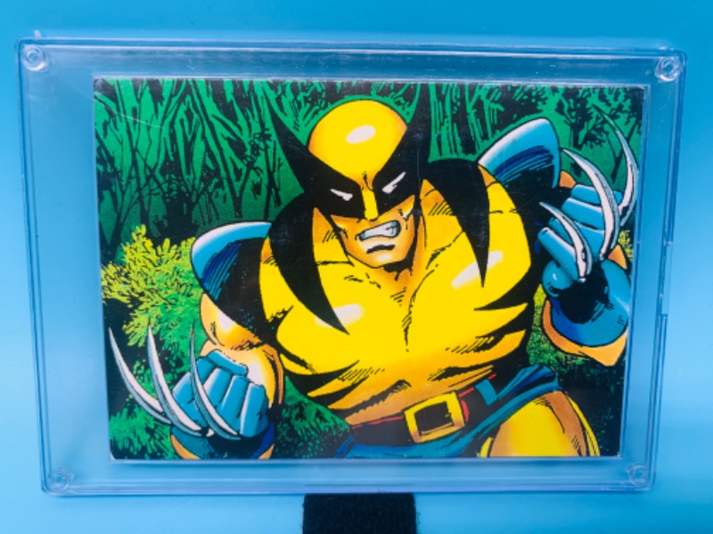 Photo 1 of 278144…1992 marvel Wolverine card 64 in hard plastic case 