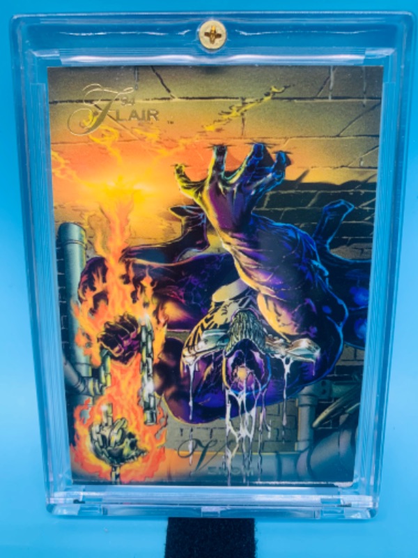 Photo 1 of 278150…1994 flair venom card in hard plastic case 