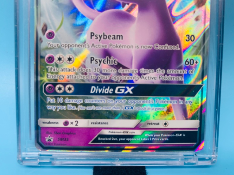 Photo 3 of 278161…Pokémon espeon GX holo card in hard plastic case 