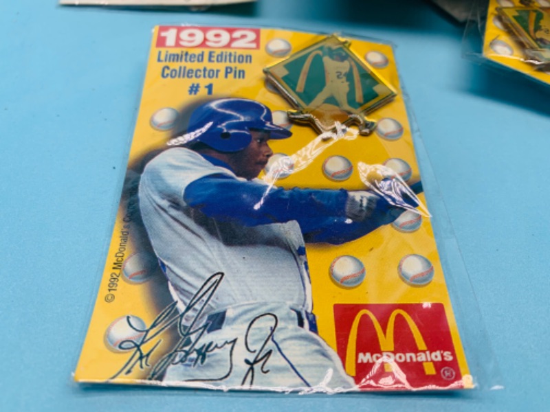 Photo 3 of 278186…50 McDonald’s 1992 ken Griffey jr. Limited edition collector pins in packages 