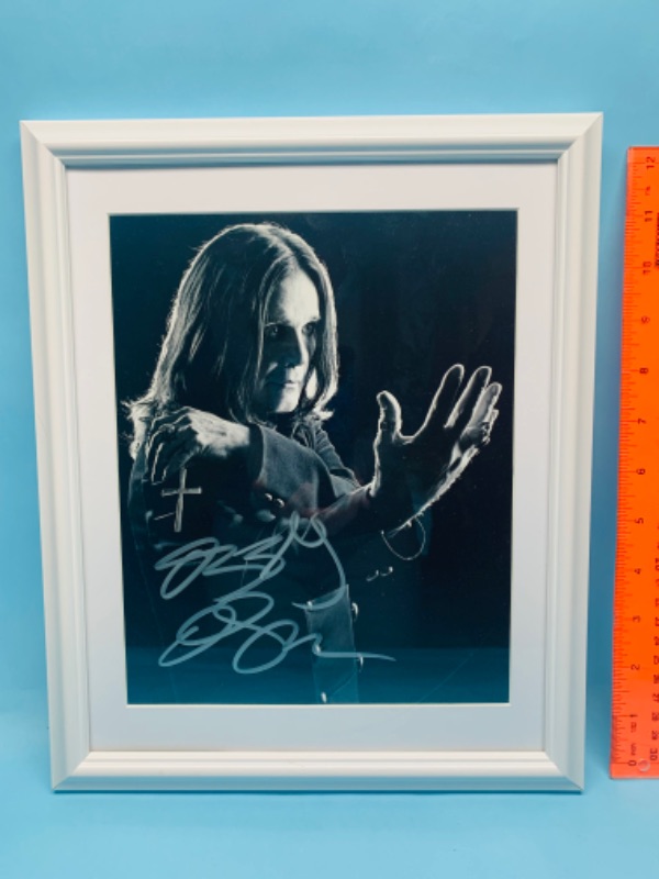 Photo 1 of 278196…autographed ozzy osbourne picture 12x10