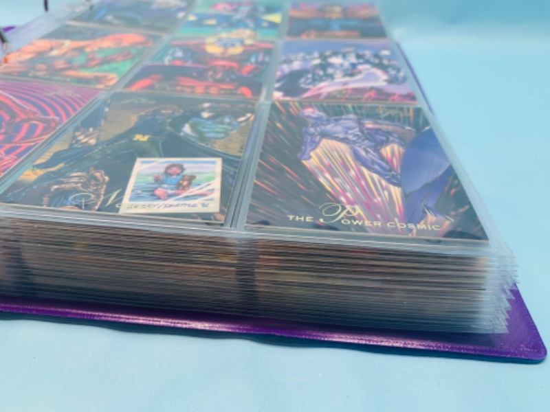 Photo 5 of 278200…135 flair 1994  marvel trading cards in binder - not every page is photographed 