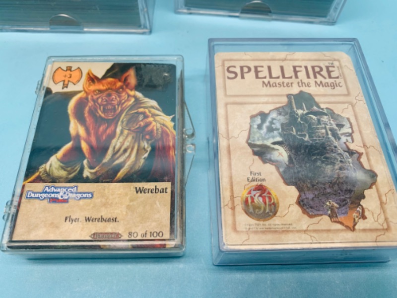 Photo 5 of 278201…over 680 dungeons and dragons spellfire master of magic cards in acrylic cases. Mixed sets.