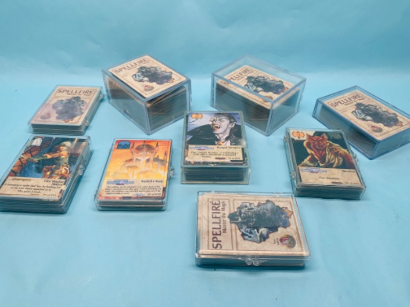 Photo 3 of 278201…over 680 dungeons and dragons spellfire master of magic cards in acrylic cases. Mixed sets.