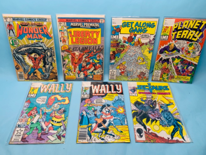Photo 1 of 278202… seven vintage comics in plastic sleeves