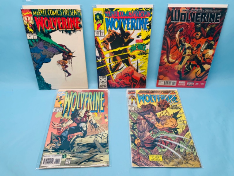 Photo 1 of 278204…5 Wolverine comics in plastic sleeves