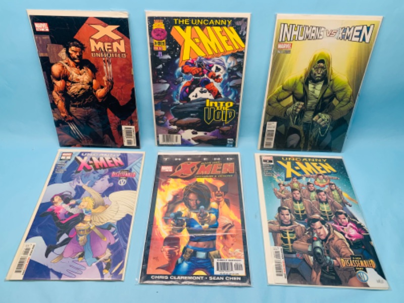 Photo 1 of 278213… 6 X-men  comics in plastic sleeves