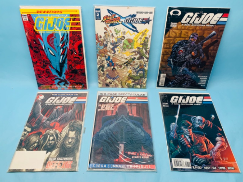 Photo 1 of 278215… six G.I. Joe comics in plastic sleeves