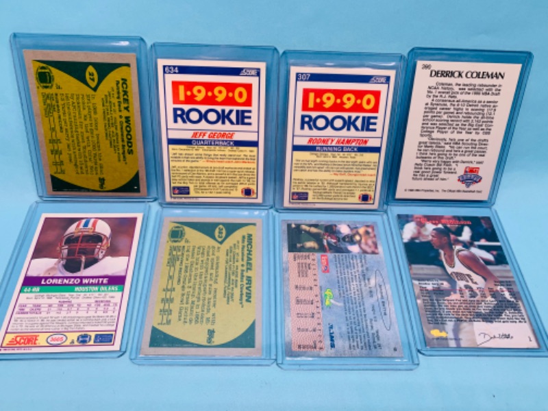 Photo 2 of 278252…8 rookie sports trading cards in hard plastic sleeves 