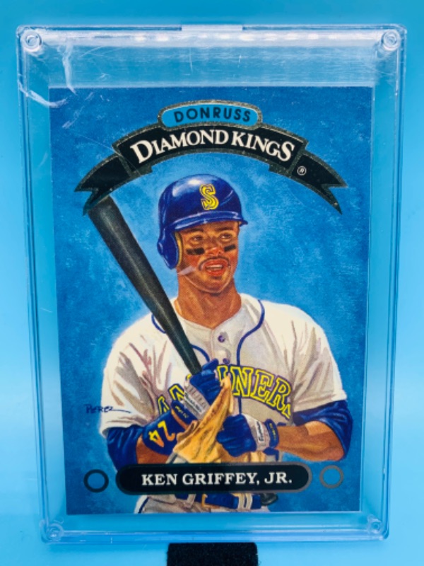 Photo 1 of 278254…donruss Diamond kings ken Griffey jr. Card DK-1 in hard plastic case 