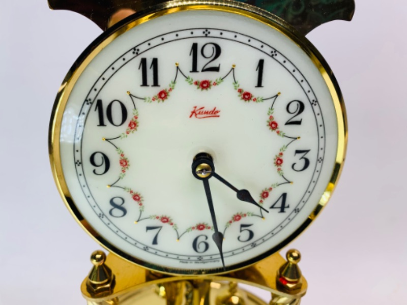 Photo 4 of 278267…two vintage mantle clocks- one brass and glass and one plastic  and glass