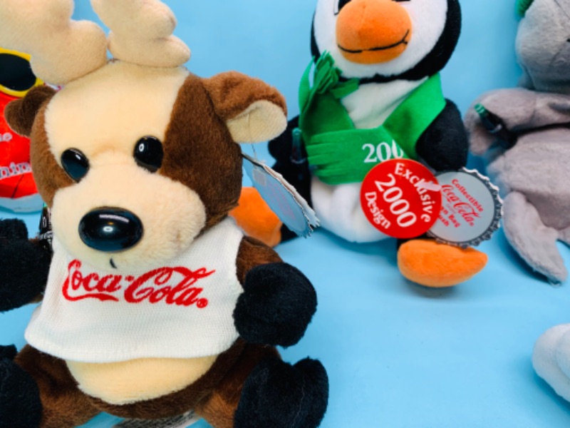 Photo 2 of 278289…7 Coca Cola holiday plushies with tags