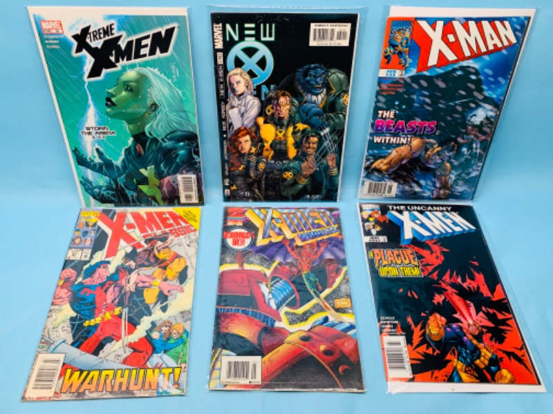 Photo 1 of 278310…6 x-Men comics in plastic sleeves