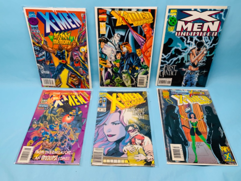 Photo 1 of 278316…6 X-Men comics in plastic sleeves