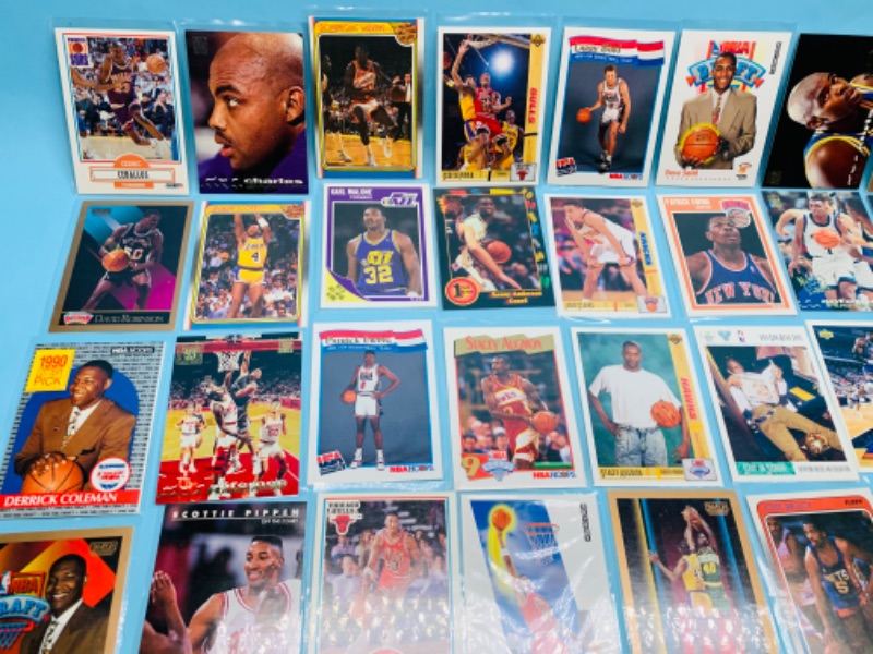 Photo 2 of 278341…72 basketball trading cards in plastic sleeves 