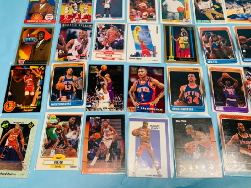 Photo 6 of 278341…72 basketball trading cards in plastic sleeves 