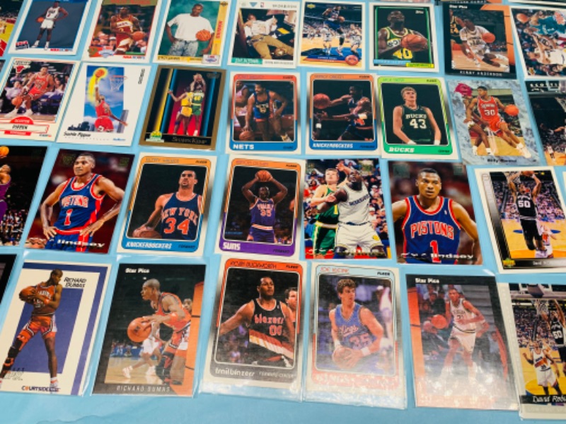 Photo 5 of 278341…72 basketball trading cards in plastic sleeves 