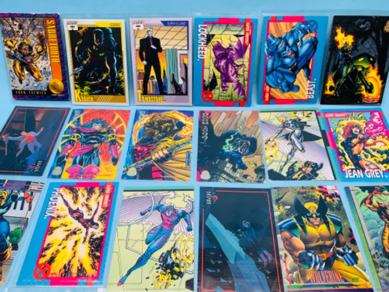 Photo 3 of 278345…24 marvel comic trading cards in plastic sleeves 