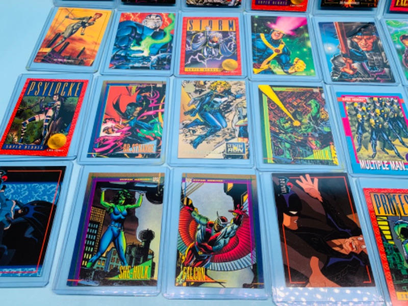 Photo 3 of 278348…24 vintage marvel comic trading cards in hard plastic sleeves 