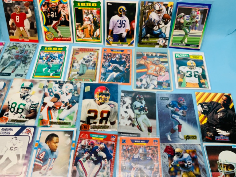 Photo 2 of 278350…60 nfl football trading cards in plastic sleeves 