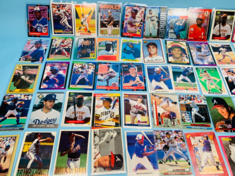 Photo 6 of 278353…72 baseball trading cards in plastic sleeves 