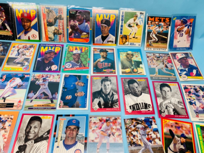 Photo 6 of 278356…72 baseball trading cards in plastic sleeves 