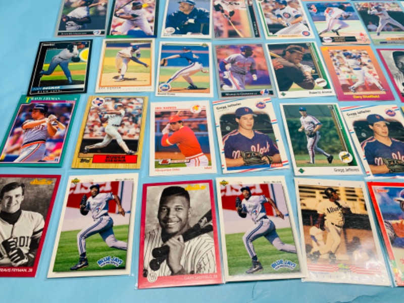 Photo 1 of 278356…72 baseball trading cards in plastic sleeves 