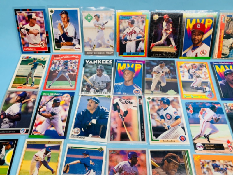 Photo 2 of 278356…72 baseball trading cards in plastic sleeves 