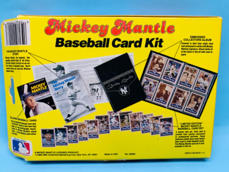 Photo 3 of 278361…vintage sealed Mickey Mantle baseball card kit with talking baseball card included- his actual voice