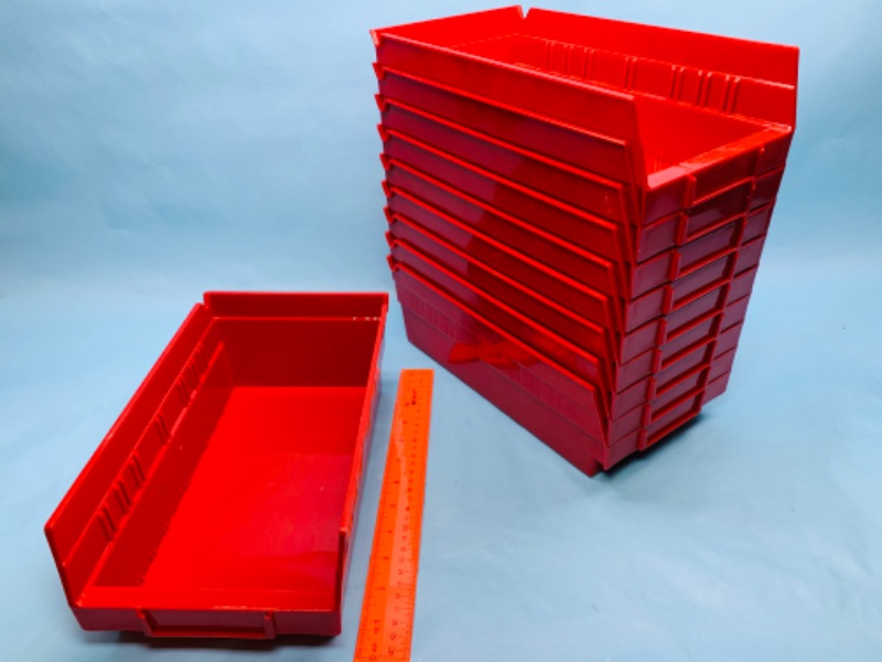 Photo 1 of 278367…9 heavy duty plastic stacking organizing trays