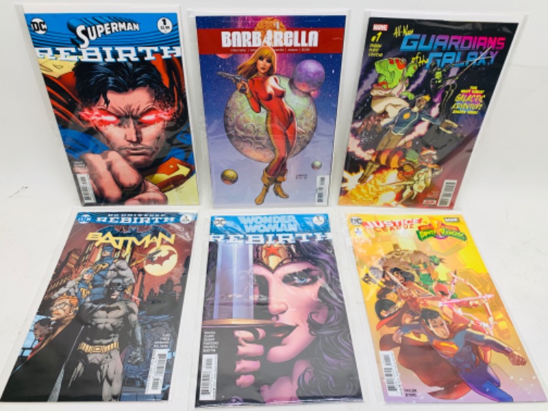 Photo 1 of 278376…6 comics all number ones in plastic sleeves