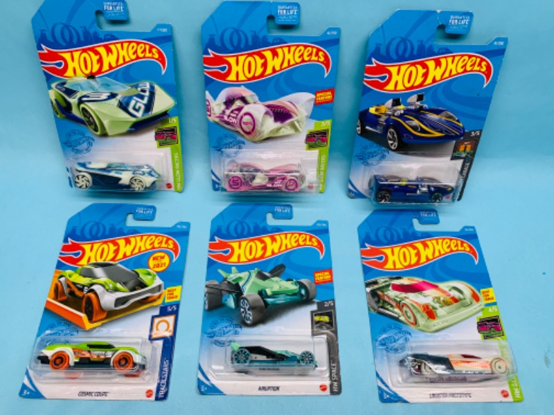 Photo 1 of 278392…6 hot wheels die cast specially race cars in original packages 